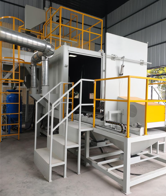 天门全自动喷砂机 实现无人化高效生产