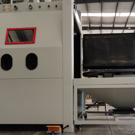 天门无尘喷砂机半自动模具喷砂机